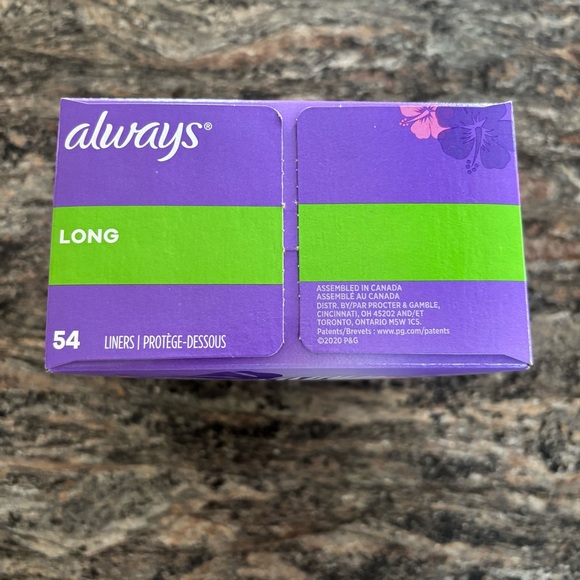 Always Pantiliners Anti Bunch Extra Protection Long Unscented 54 CT - Picture 5 of 5